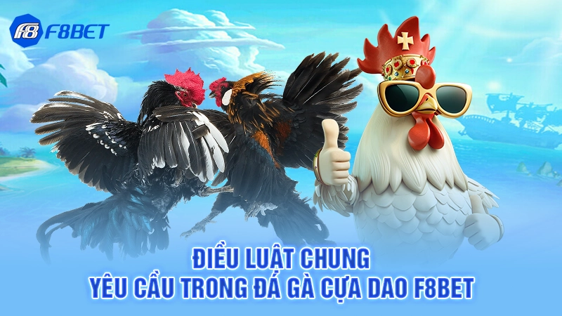 Đá Gà Cựa Dao F8bet 3 Điều luật chung yêu cầu trong đá gà cựa dao F8bet
