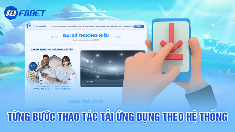 Từng bước thao tác tải ứng dụng theo hệ thống